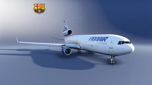 TFDI Finnair MD11 OH-LGG Barcelona FC