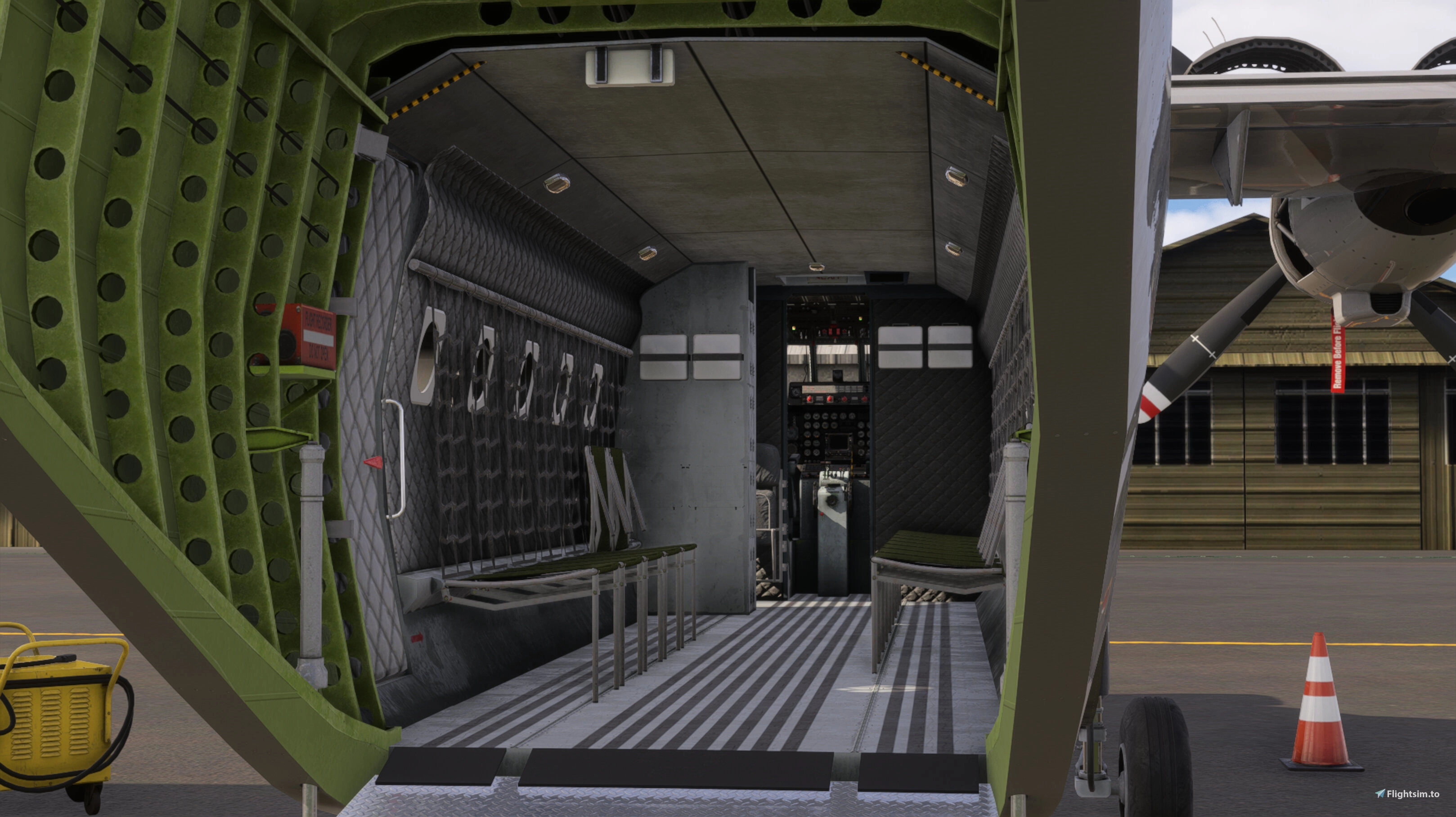 C212-200 in flight
