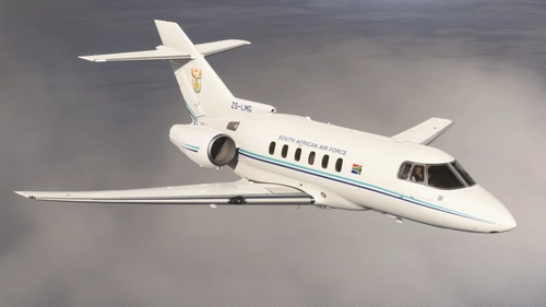 South African Air Force (SAAF) Hawker 800XP ZS-LMG Fictional