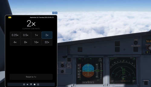 Sim Rate Panel