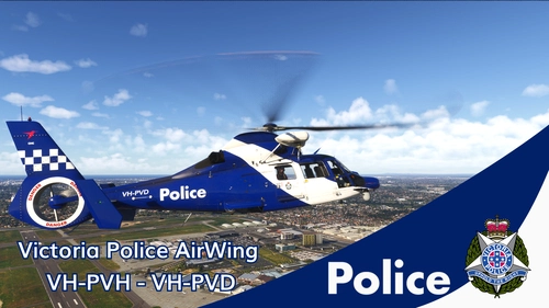 Victoria Police AirWing Pack | VHPVH / VH-PVD | Taogs Hanger AS365