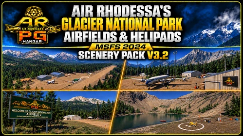 Air Rhodessa's Glacier National Park Airfields & Helipads V3.2