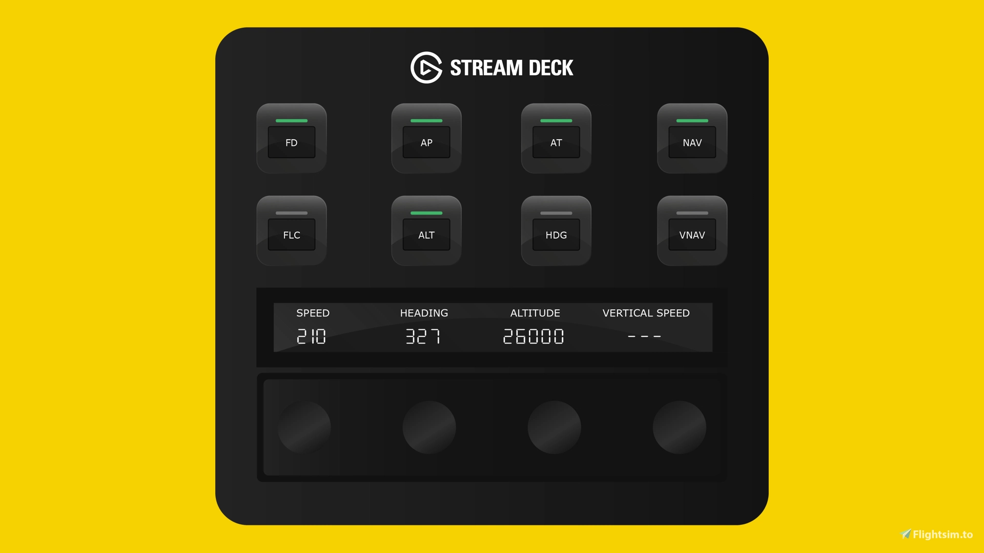 Synaptic A220 Stream Deck + Autopilot Panel