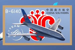 inibuilds A380-841 中国南方航空 China Southern (B-6140) and GLOBAL (9H-GLOBL) livery pack thumbnail 2