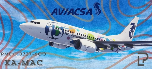 Aviacsa XA-MAC "15 Aniversario" (2005 / High Fidelity) | PMDG 737-600