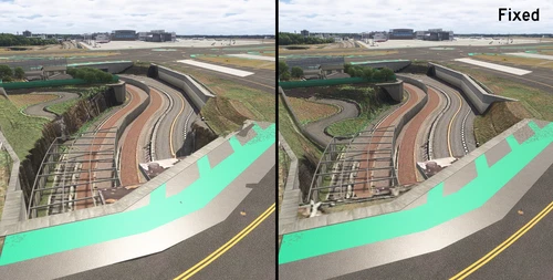 RJAA Narita International Airport Drzewiecki Design Terrain fixes