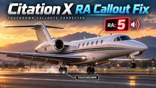 Citation X Radio Altimeter Callout Fix