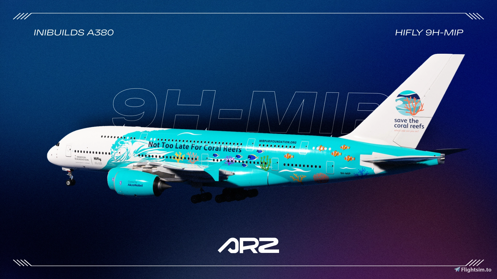 HiFly 9H-MIP | iniBuilds A380 - Aircraft Liveries for MSFS
