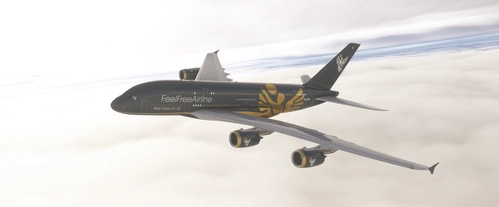FeelFreeAirline Airbus A380 D-AFFK Golden Ikarus Edition