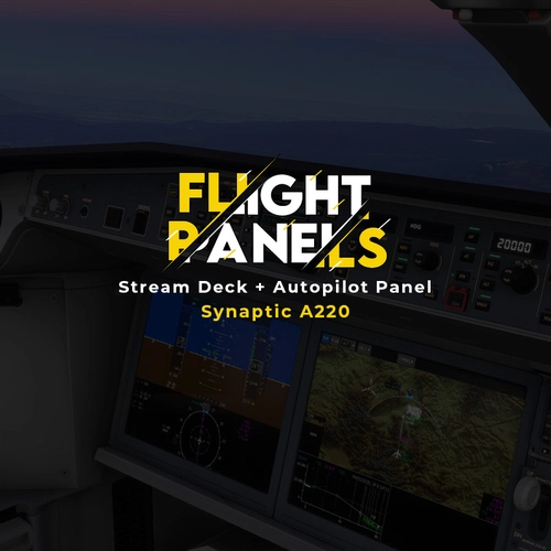 Synaptic A220 Stream Deck + Autopilot Panel