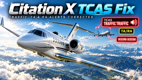 FlightFX Citation X TCAS Enhancement