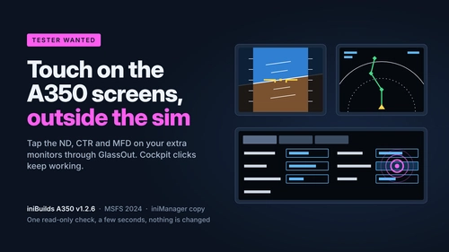 iniBuilds A350 v1.2.6 – Touch Bridge Compatibility Checker (read-only tool)