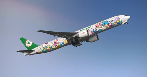EVA Air Sanrio “Shining Star Jet” (B-16722) w/Cabin | PMDG 777-300ER