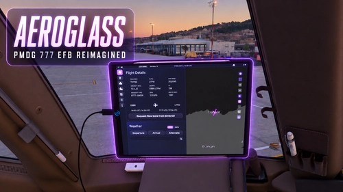 AERO GLASS UI | Pmdg EFB Re-Imagined