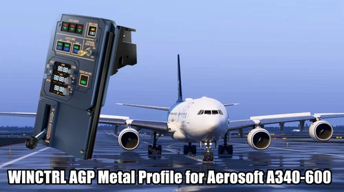 MobiFlight - WINCTRL 32 AGP Metal Profile for Aerosoft A340-600