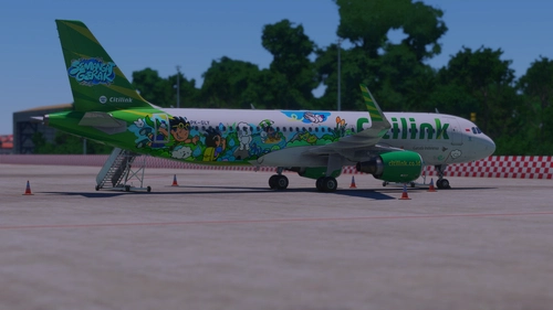 Fenix Simulations Citilink x Aqua PK-GLY A320-214
