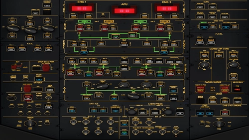 iniBuilds A350 - Overhead Panel for Air Manager