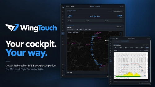 WingTouch – Customizable Tablet EFB & Cockpit Companion for MSFS