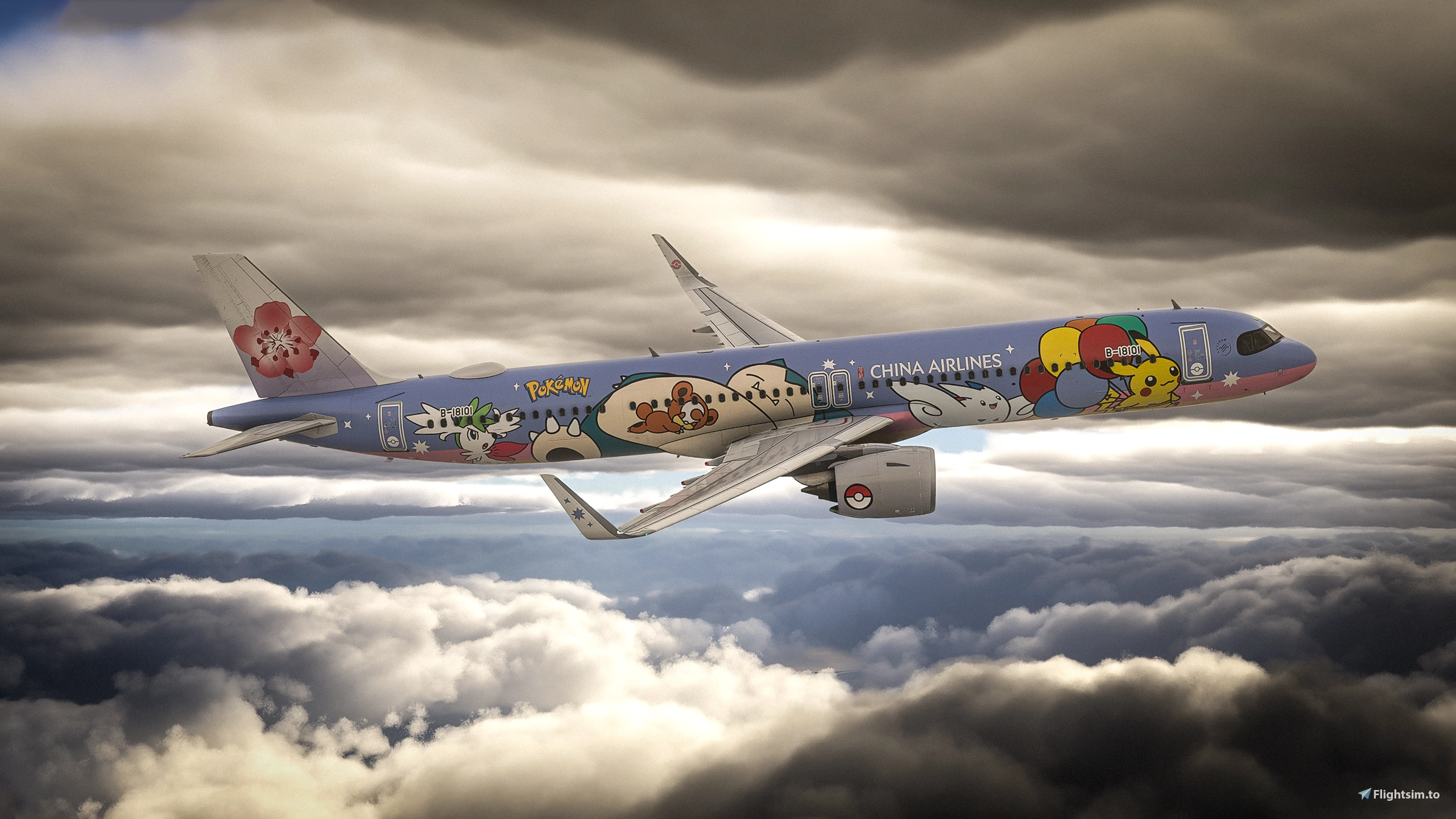 China Airlines | PIKACHU JET CI | FSLab A321neo - Aircraft