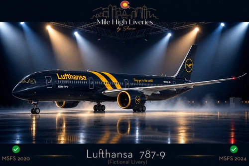 Lufthansa Boeing 787-9 | Fictional | Cabin Included