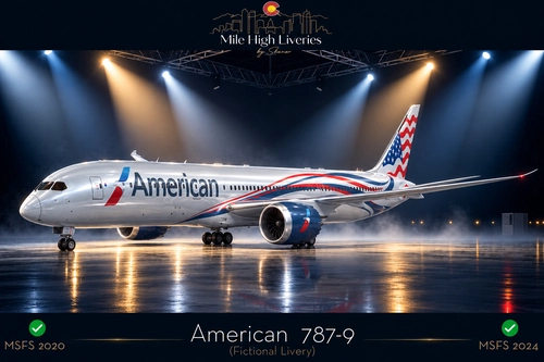 American Airlines (Fictional) 787-9 Livery