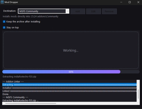 Moddopper MSFS/ Addonlinker Mod installer