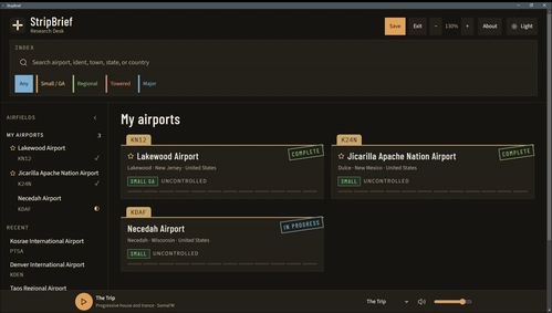 StripBrief — MSFS 2020/24 Airport Research Desk