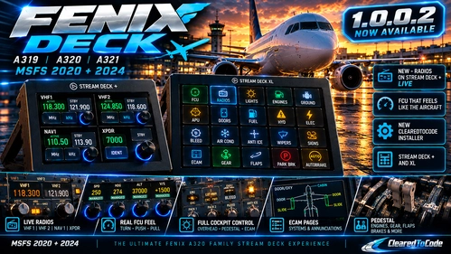 Fenix Deck - Stream Deck Plugin & Profiles for the Fenix A319 / A320 / A321