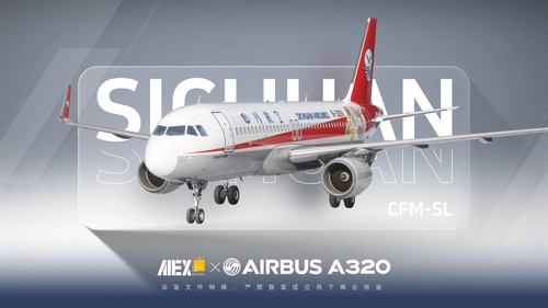 【Alex.Tex】FenixSimA320-CFM-SL Sichuan Airlines B-32SV 四川航空公司-40th Anniversary-8K