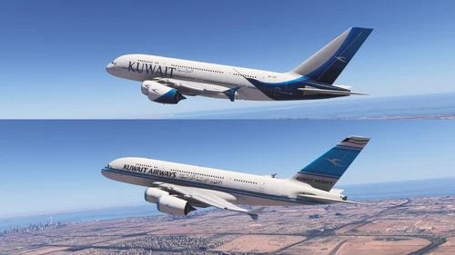 iniBuilds A380 | Kuwait Airways | New + Old livery) | Fictional