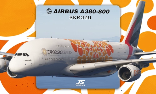 IniBuilds A380 Emirates A6-EOV (Orange Opportunity)