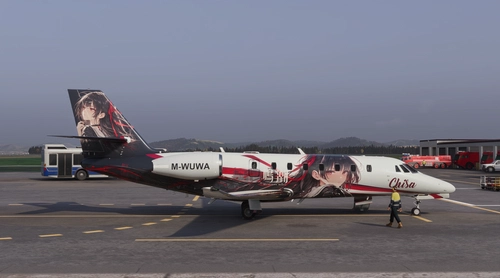 Skyward Simulations Citation Sovereign+ - Wuthering Waves Chisa livery [Fictional]