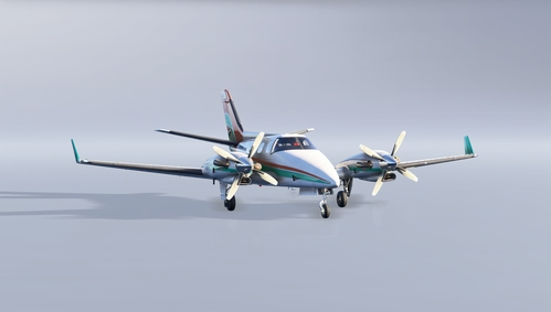 Black Square Turbine Duke - Buffalo Airways C-FNRM (Fictional)