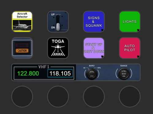 Synaptic Airbus A220-300 for Stream Deck+