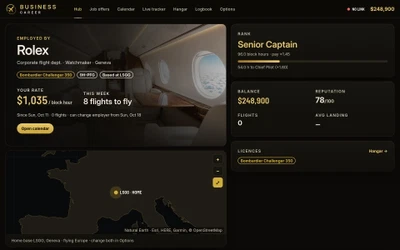 Business Career - Business Jet Pilot Career for MSFS 2024