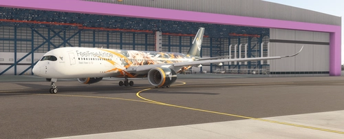 FeelFreeAirline Airbus A350-900URL HB-JFF "Sonny001" Anime Edition