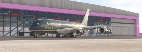 FeelFreeAirline Airbus A380 D-AFFK Golden Ikarus Edition