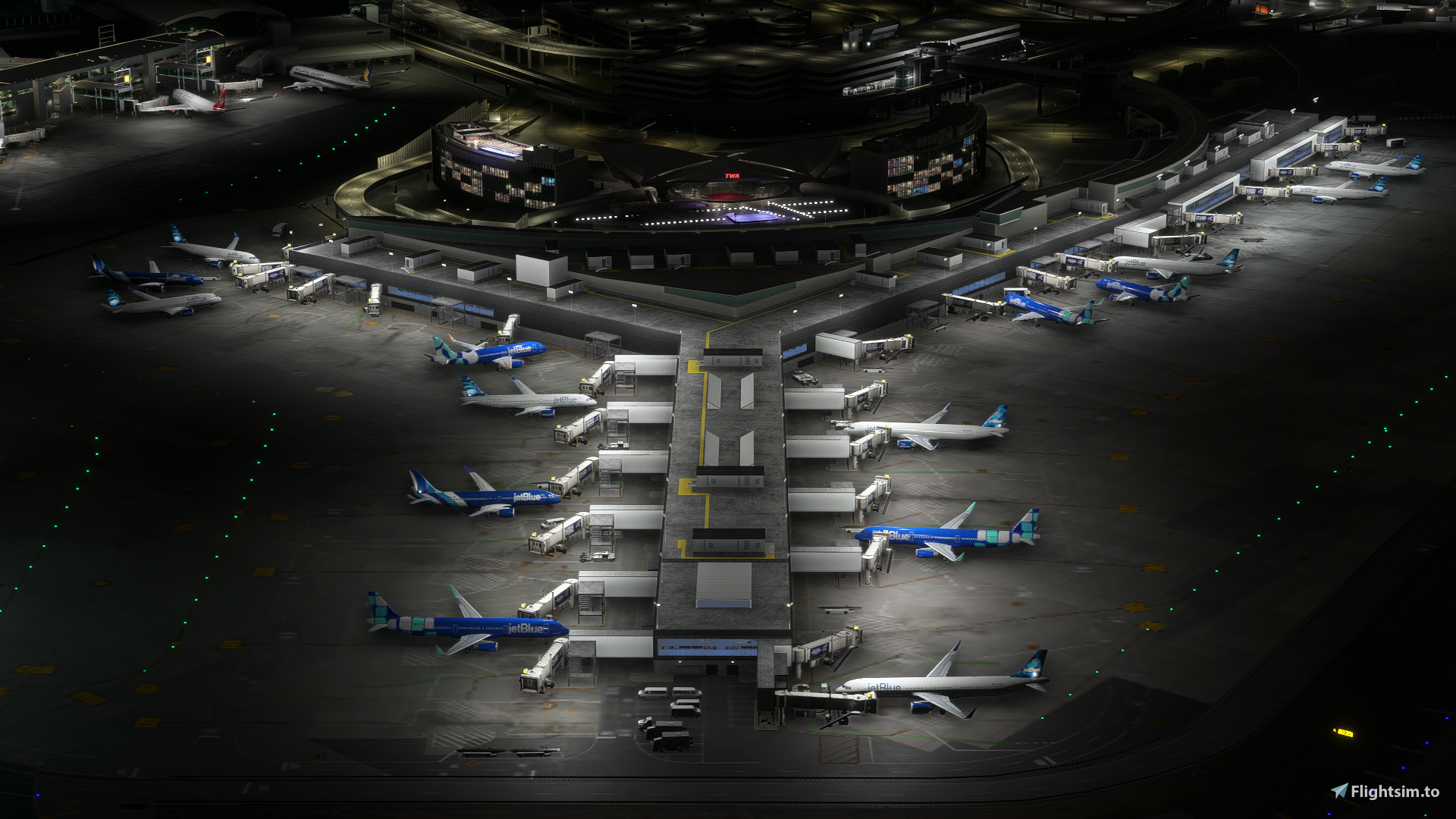 iniBuilds KJFK FSLTL Static Aircraft
