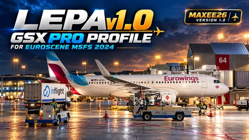 LEPA Palma de Mallorca – EuroScene GSX Realism Enhancement v1.0