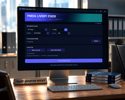 PMDG Livery Fixer/Installer (MSFS 2020)