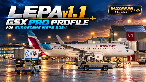 LEPA Palma de Mallorca – EuroScene GSX Realism Enhancement v1.1