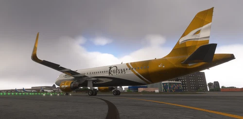 Fenix A320 - V3 - CFM_WF e SL e IAE_WF e SL- 10 Years Livery - Gold Virtual Airlines