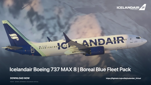 Icelandair Boeing 737 MAX 8 | Boreal Blue Fleet Pack