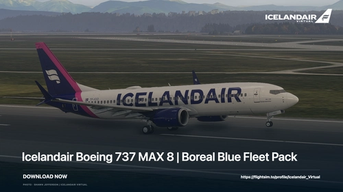 Icelandair Boeing 737 MAX 8 | Magenta Fleet Pack