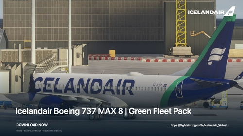 Icelandair Boeing 737 MAX 8 | Green Fleet Pack