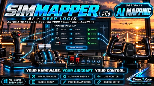 SimMapper 1.0.0 - Hardware mapping for MSFS 2020 and 2024