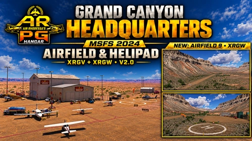 XRGV & XRGW – Air Rhodessa’s Grand Canyon Headquarters & Airfield 9