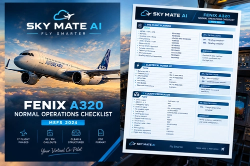 Real Checklist Fenix A320