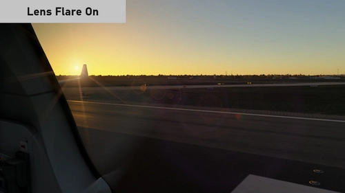 MSFS 2024 Camera FX Off - No Lens Flare, Bloom or Star Rays on Lights (ReShade add-on)