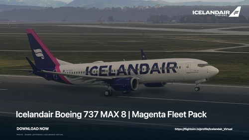 Icelandair Boeing 737 MAX 8 | Magenta Fleet Pack